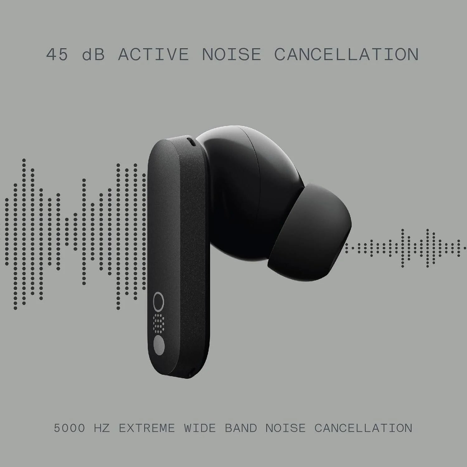 CMF by Nothing Buds Pro Wireless Earbuds with 45 dB ANC Ultra Bass Technology – Dark Grey - Earphone
