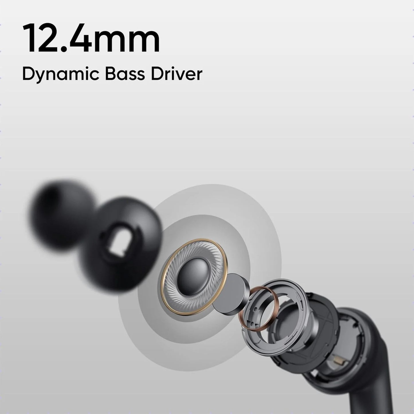 Realme Buds T310 Truly Wireless in-Ear Earbuds (Black)