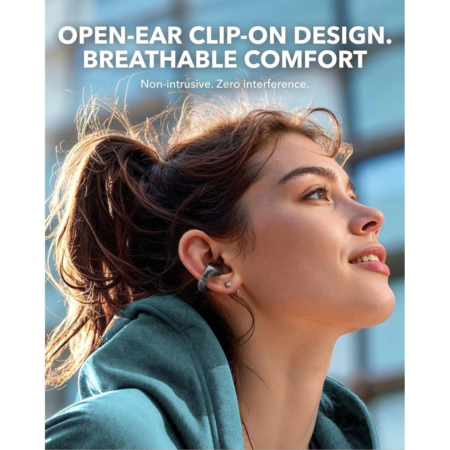 Anker Soundcore C30i Open-Ear Clip Earbuds with Secure Fit – Black - Earphone