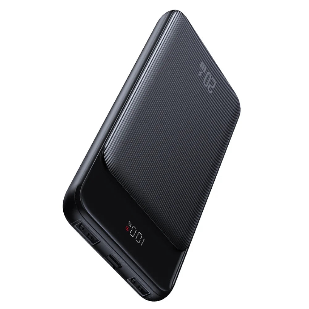 USAMS US-CD201 30000mAh 20W Digital Display Fast Charging Power Bank (Black) - Power Bank